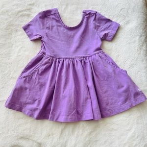 Ruffle Butts Purple Short Sleeve Twirl Dress